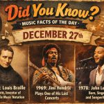 Did You Know? Music Facts for December 27th